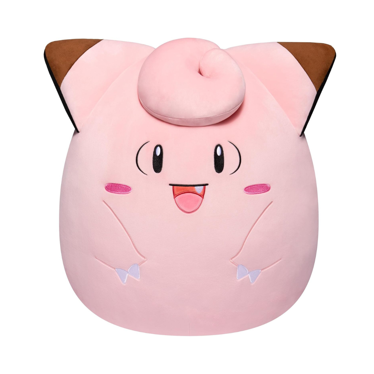 Pokémon Squishmallows Clefairy Plush Toy, Ultra Soft Squishy Stuffed Animal, 14 Inch Plush Figure, Officially Licensed Pokémon Collectible, Kids Gift Toy, Ages 3+