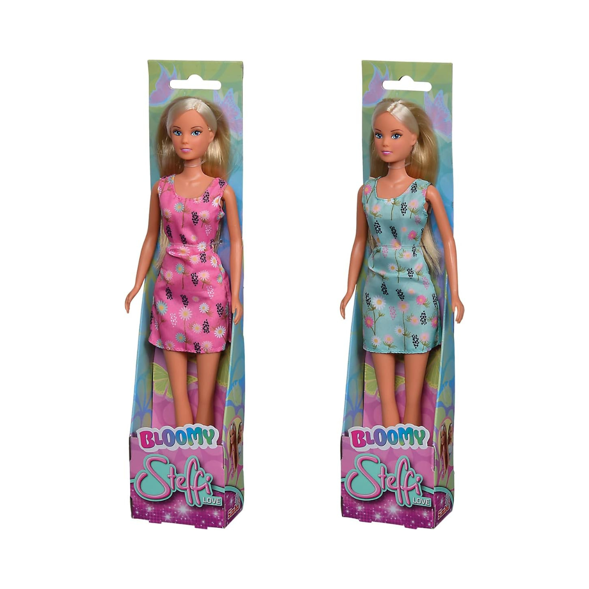 Simba Steffi Love Bloomy Dressing Doll, 29cm, Summer Dress, 2 Assorted Colors, Ages 3+