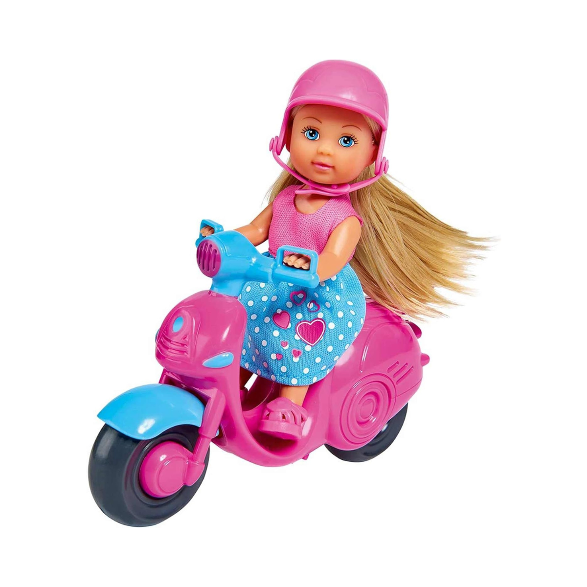 Simba Evi Love Scooter, Multi-Colour, Doll with Articulated Limbs, Ages 3+