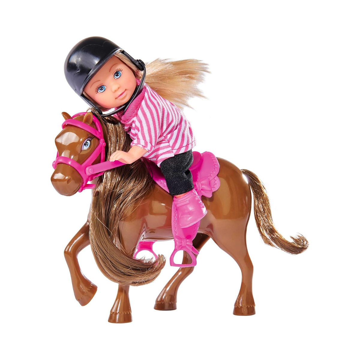 Evi LOVE Doll with Pony and Riding Outfit, 12 cm, Ages 3+