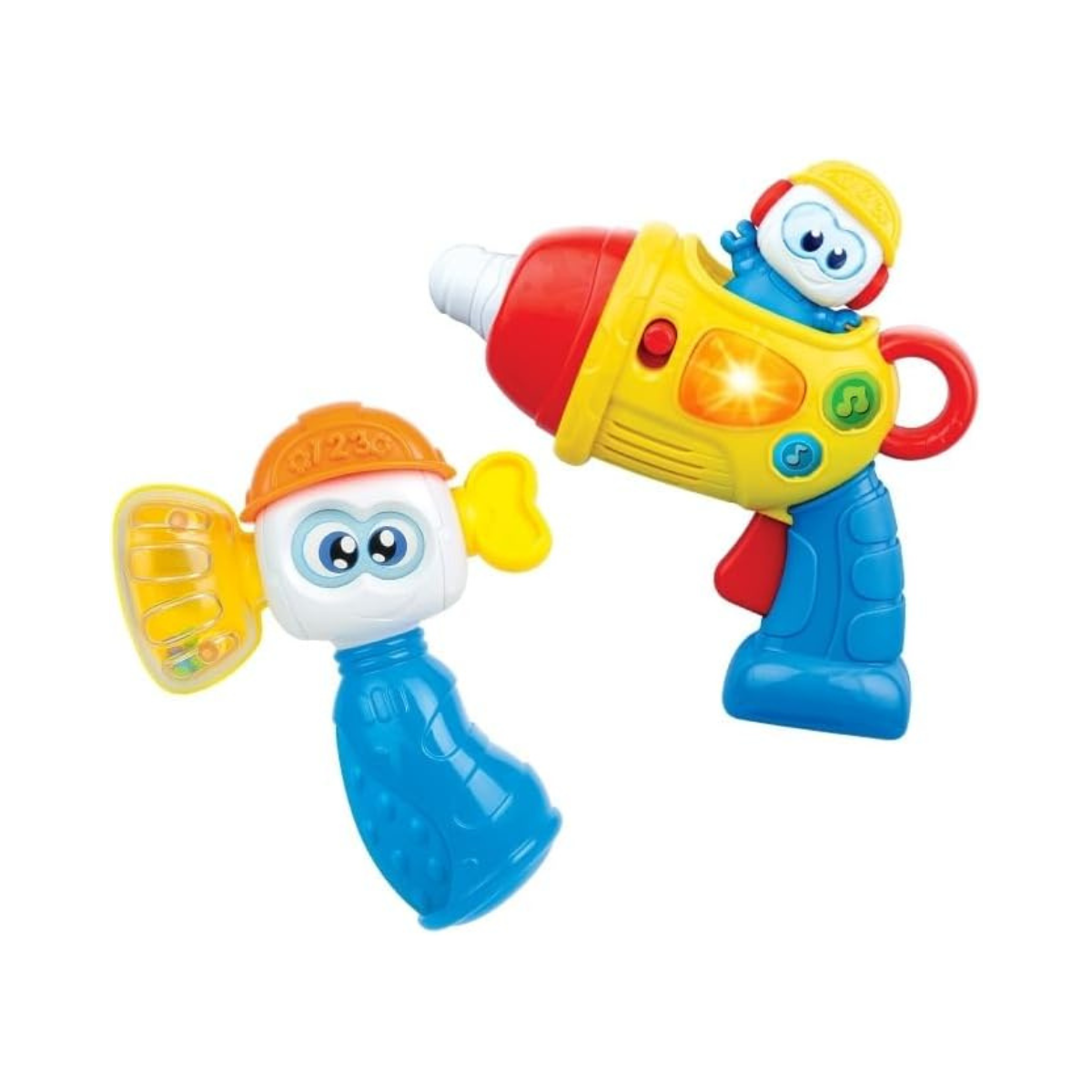 WinFun The Little Builder Basic Tool Set – Pretend Play Construction Kit with Light & Sound, Ages 12M+