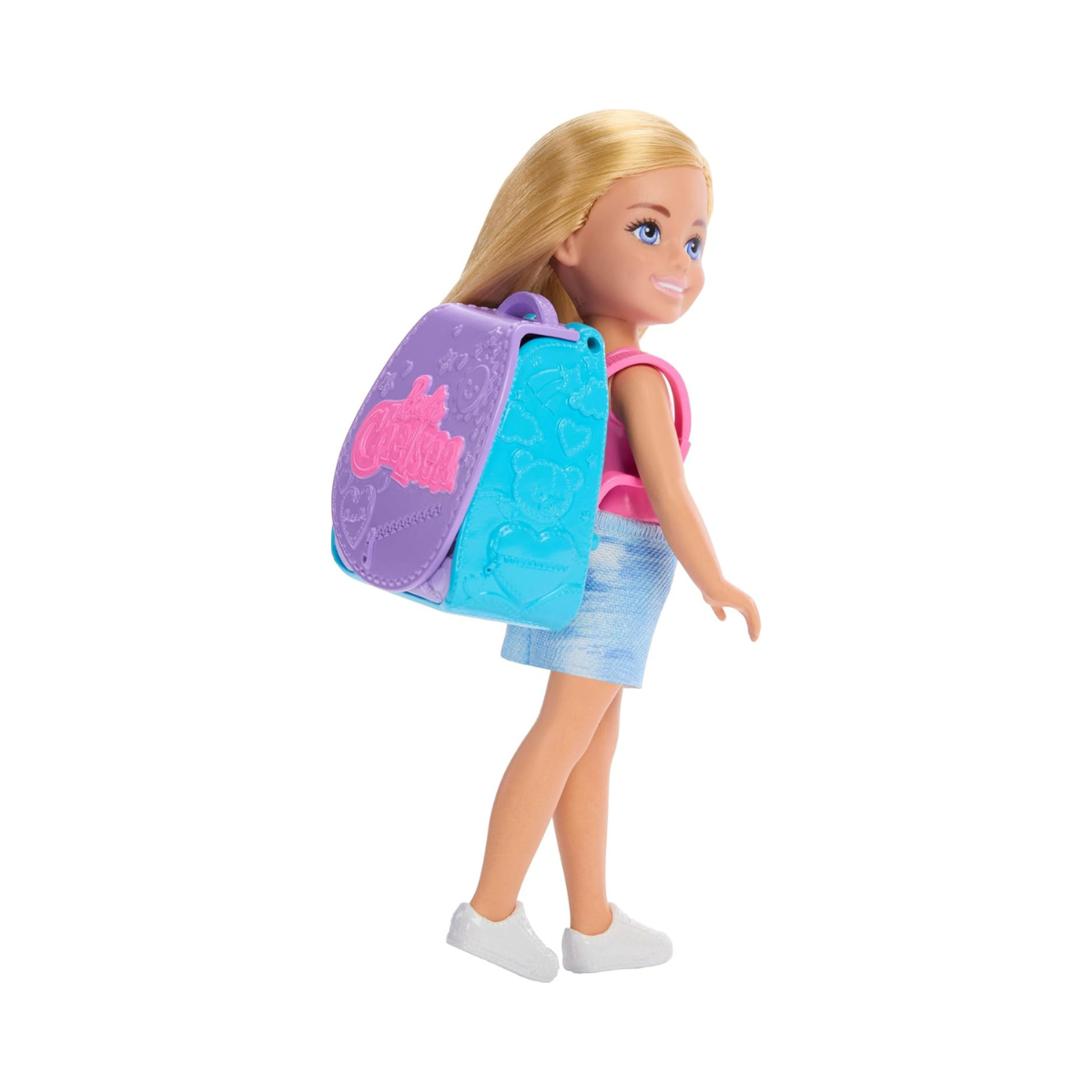 Barbie Family & Friends Cupcake Baking Backpack Blonde Chelsea Doll, Wearable Backpack with Baking Play Pieces