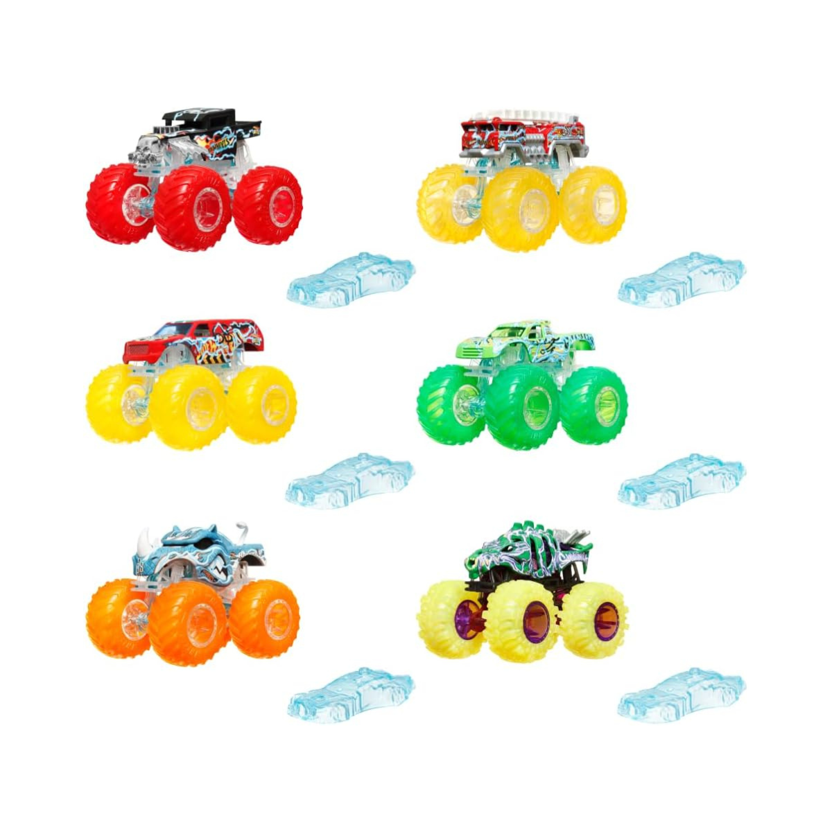 Hot Wheels Monster Trucks Surprise Assortment 1/64 Scale Toy Vehicle, Demolition Energy Trucks, Collectible for Kids 3+