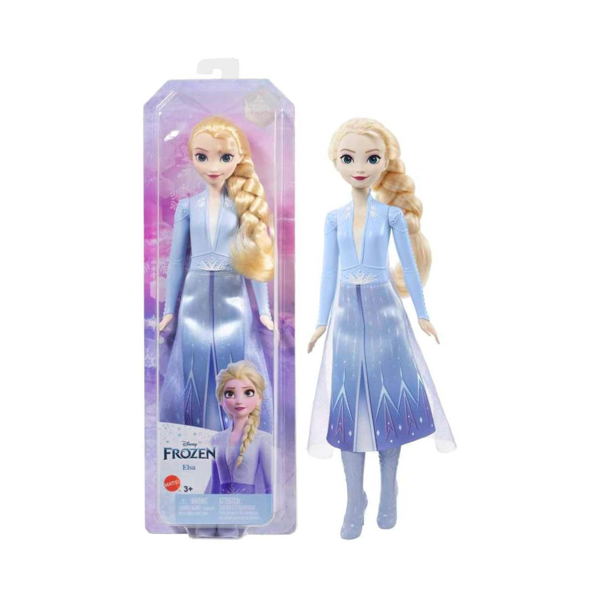 Disney Frozen 2 Elsa Fashion Doll, Posable Princess Toy with Outfit, Cape and Boots, Movie Inspired Doll for Kids Age 3+