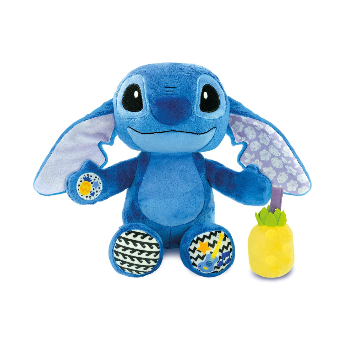 Disney Clementoni Baby Stitch Calm & Play Battery Operated, Plush Toy, With Sounds, Learning Toys for Babies & Toddlers, Gift