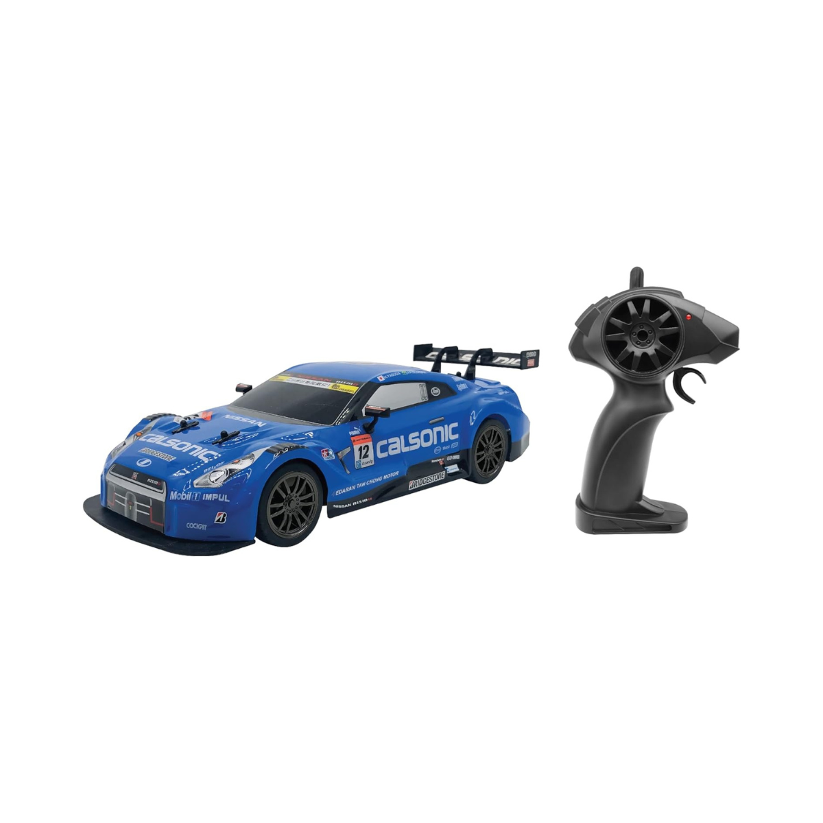 D-Power Nissan GT-R R35 GT500 RC Car, 1:16 Scale Remote Control Race Car with 2.4GHz Controller, Rechargeable Battery, Official Style Design, 6+