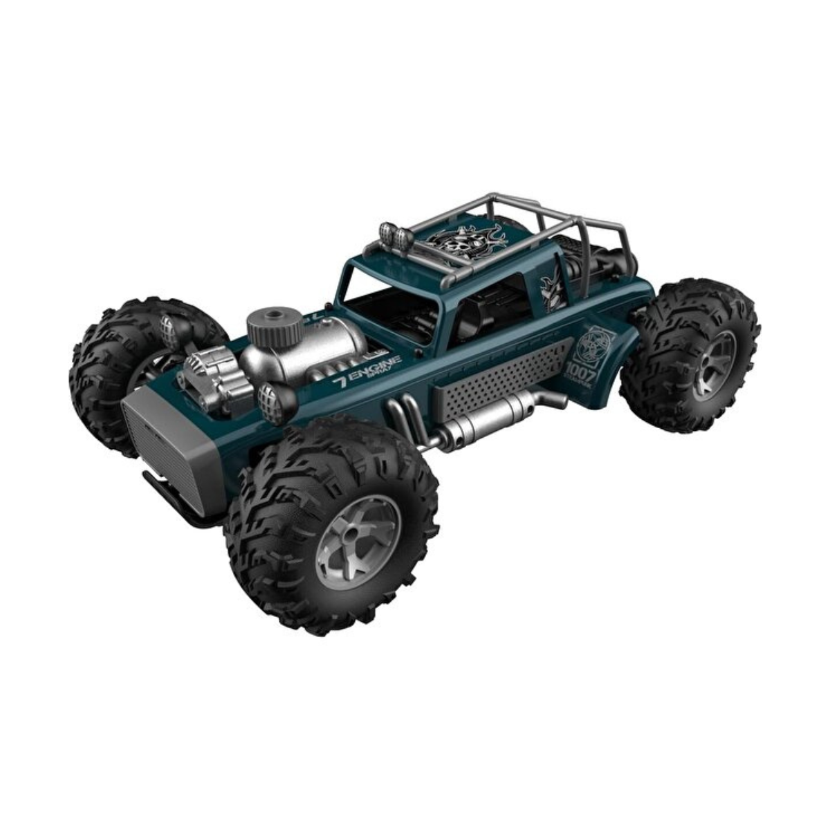 Crazon 1:10 4WD High Speed RC Car with Smoke Effect, 2.4GHz Remote Control, Rechargeable Battery, 6+