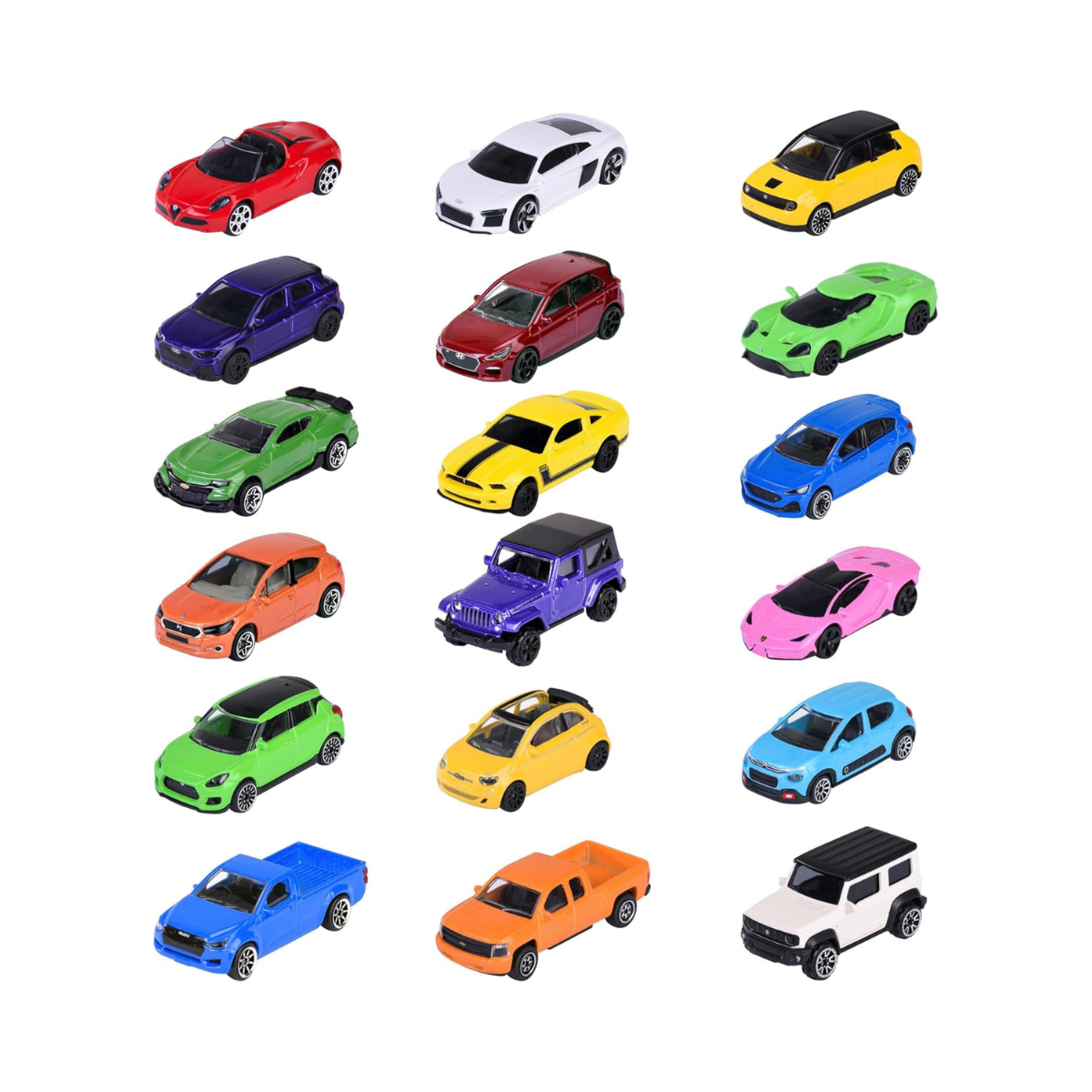 Majorette Street Cars 1 of 18 Random Die-Cast Toy Car – 7.5 cm, Freewheel & Suspension, Multicoloured, for Kids 3+