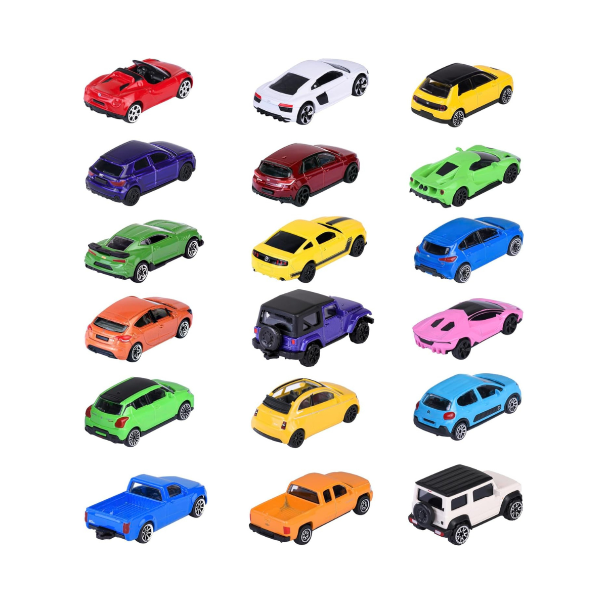 Majorette Street Cars 1 of 18 Random Die-Cast Toy Car – 7.5 cm, Freewheel & Suspension, Multicoloured, for Kids 3+
