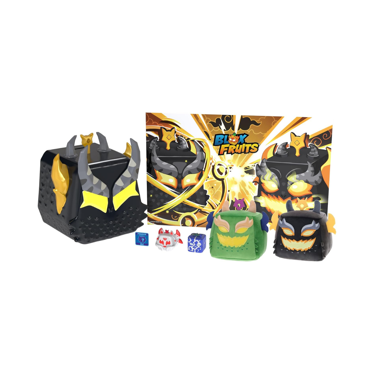 Blox Fruits Ember Collector Bundle Mystery Collectibles Set with Mini Figure Plush Stickers and DLC Code 6+