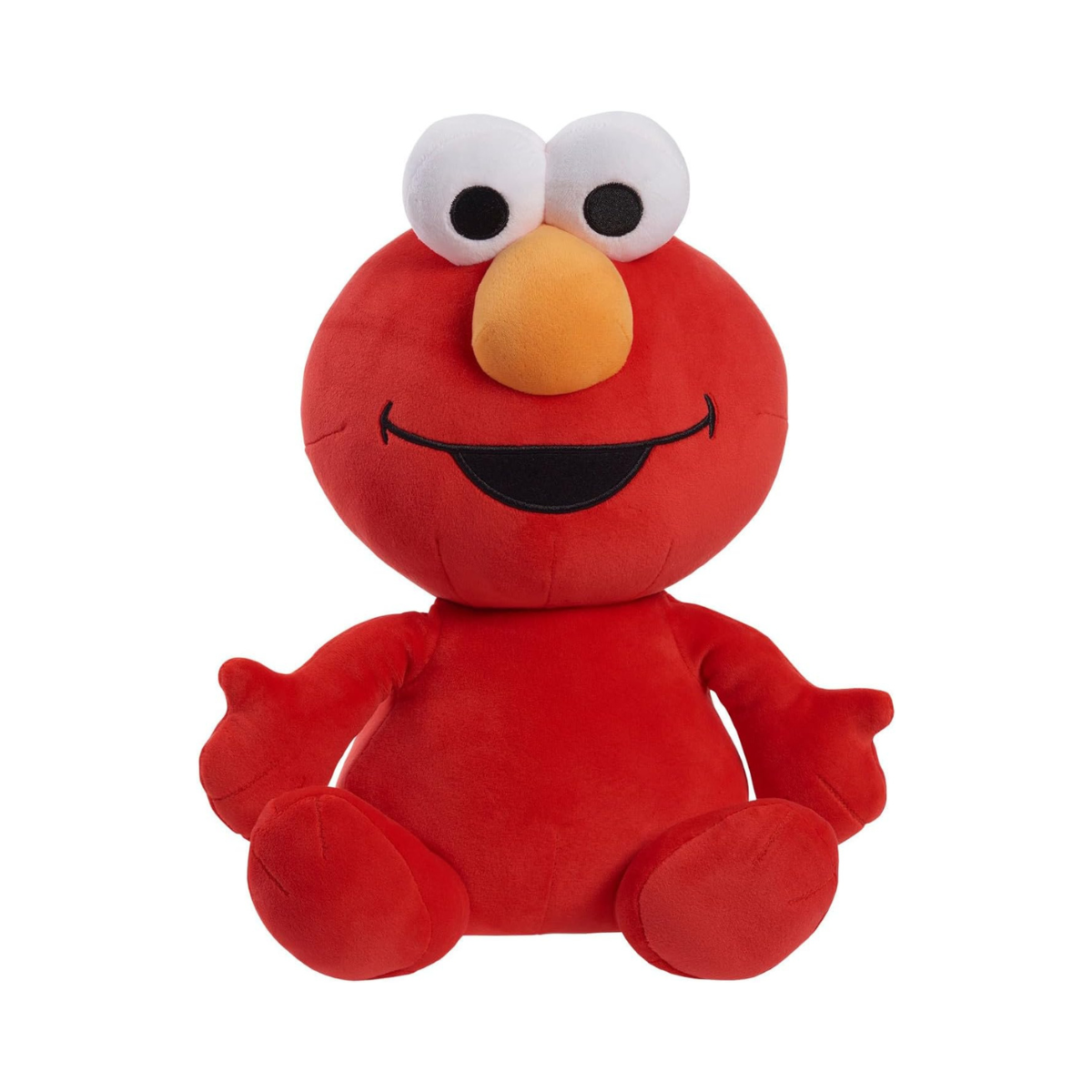 Just Play Sesame Street Elmo 35 cm Weighted Cuddly Toy for Soothing Red Soft Plush Toy Kids Toy from 18 Months