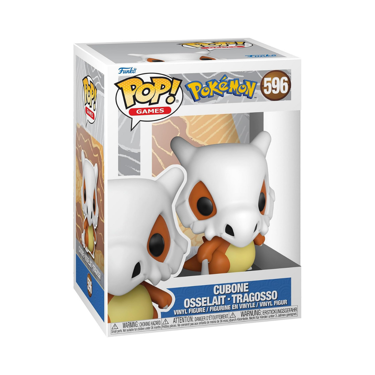 Funko Pop! Games: Pokemon - Cubone - Collectable Vinyl Figure - Gift Idea - Official Merchandise - Toys for Kids & Adults - Video Games Fans - Model Figure for Collectors and Display