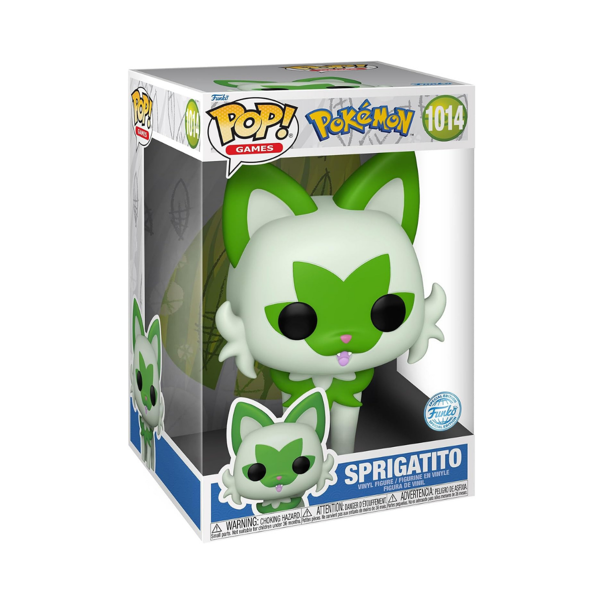 Funko Pop! Jumbo: Pokemon - Sprigatito - Collectable Vinyl Figure - Gift Idea - Official Merchandise - Toys for Kids & Adults - Video Games Fans - Model Figure for Collectors and Display