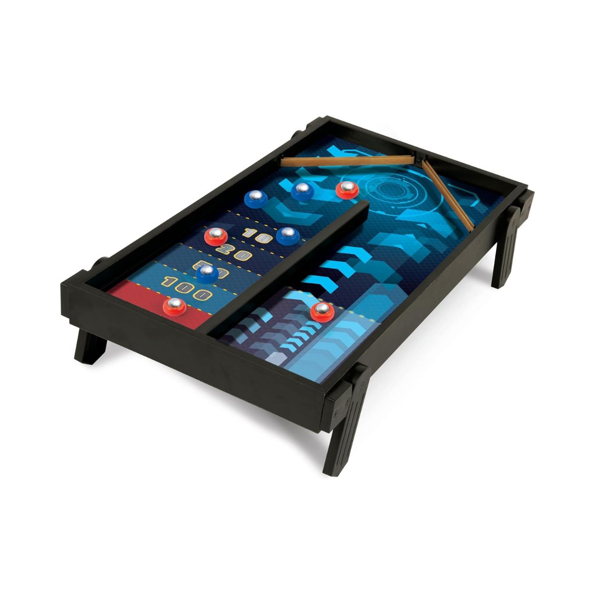 Ambassador 2 in 1 Sling Hockey and Rebound Shuffleboard Game for Kids 6+ Years, 2 Player Tabletop Action Game