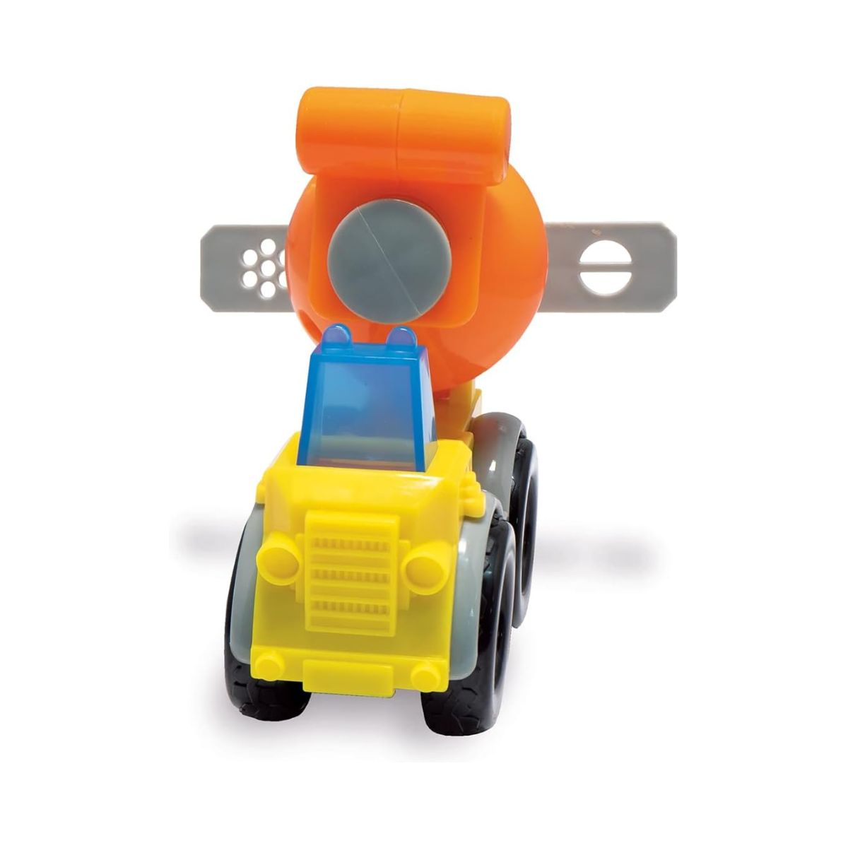 Simba Art & Fun Construction Site Kneading Set, 4 x 50g Modelling Dough with Concrete Mixer & Accessories, 14-Piece Clay Set for Kids 3+