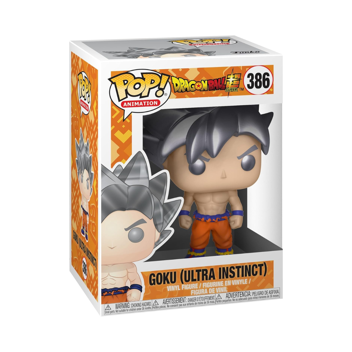 Funko Pop Animation DBS Goku Ultra Instinct Form Vinyl Figure Collectable Toy For Kids & Adults Anime Fans Ages 14+