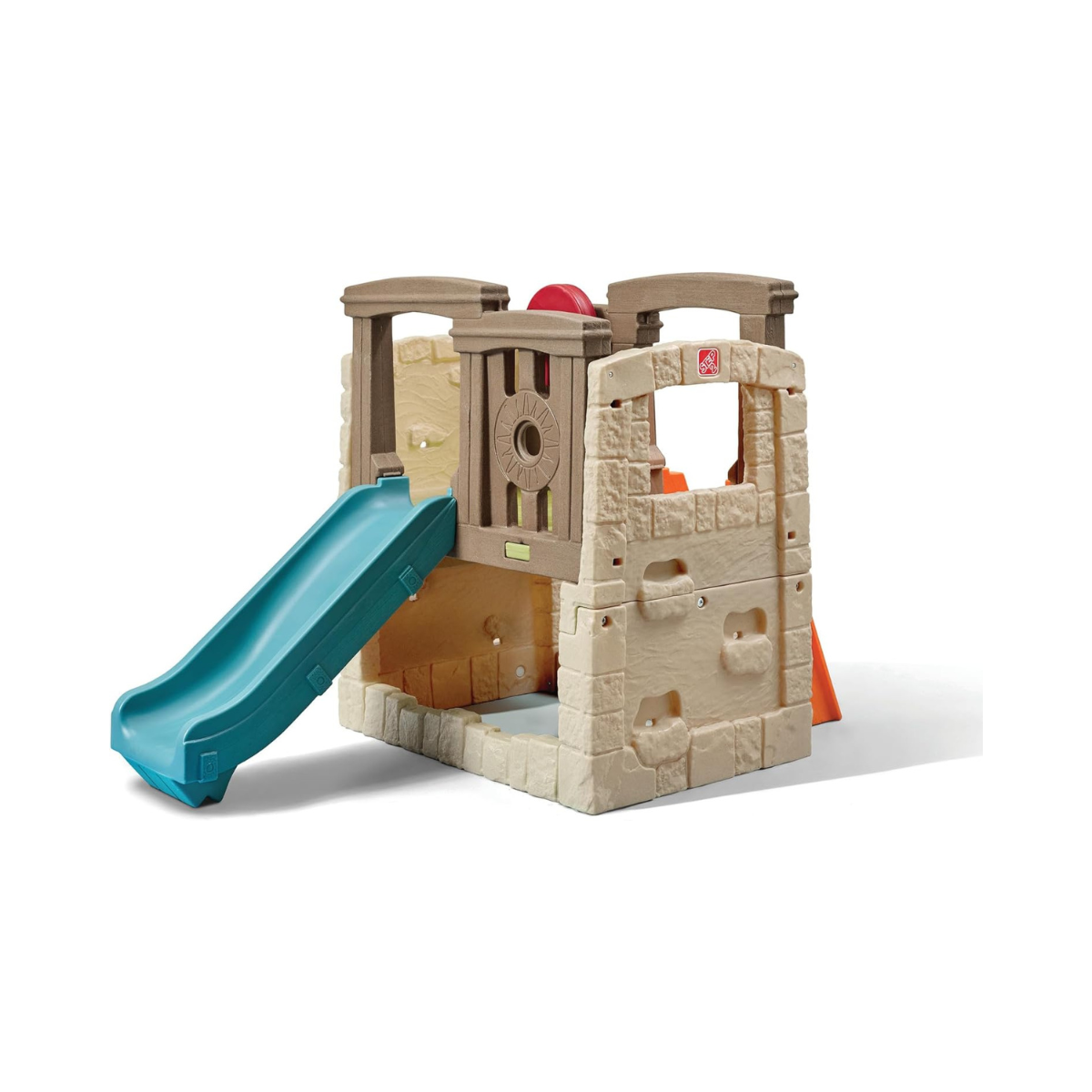 Step2 Naturally Playful Woodland Climber II, Kids Outdoor Activity Playset with Slide + Climbing Wall for Toddlers 2Y+