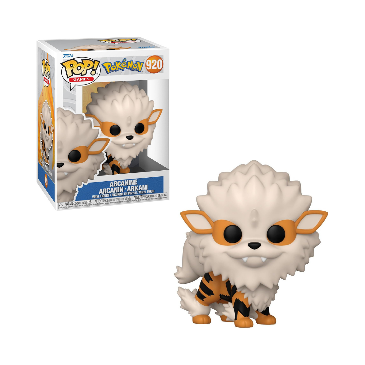 Funko Pop! Games: Pokemon - Arcanine - Collectable Vinyl Figure - Gift Idea - Official Merchandise - Toys for Kids & Adults - Video Games Fans - Model Figure for Collectors and Display