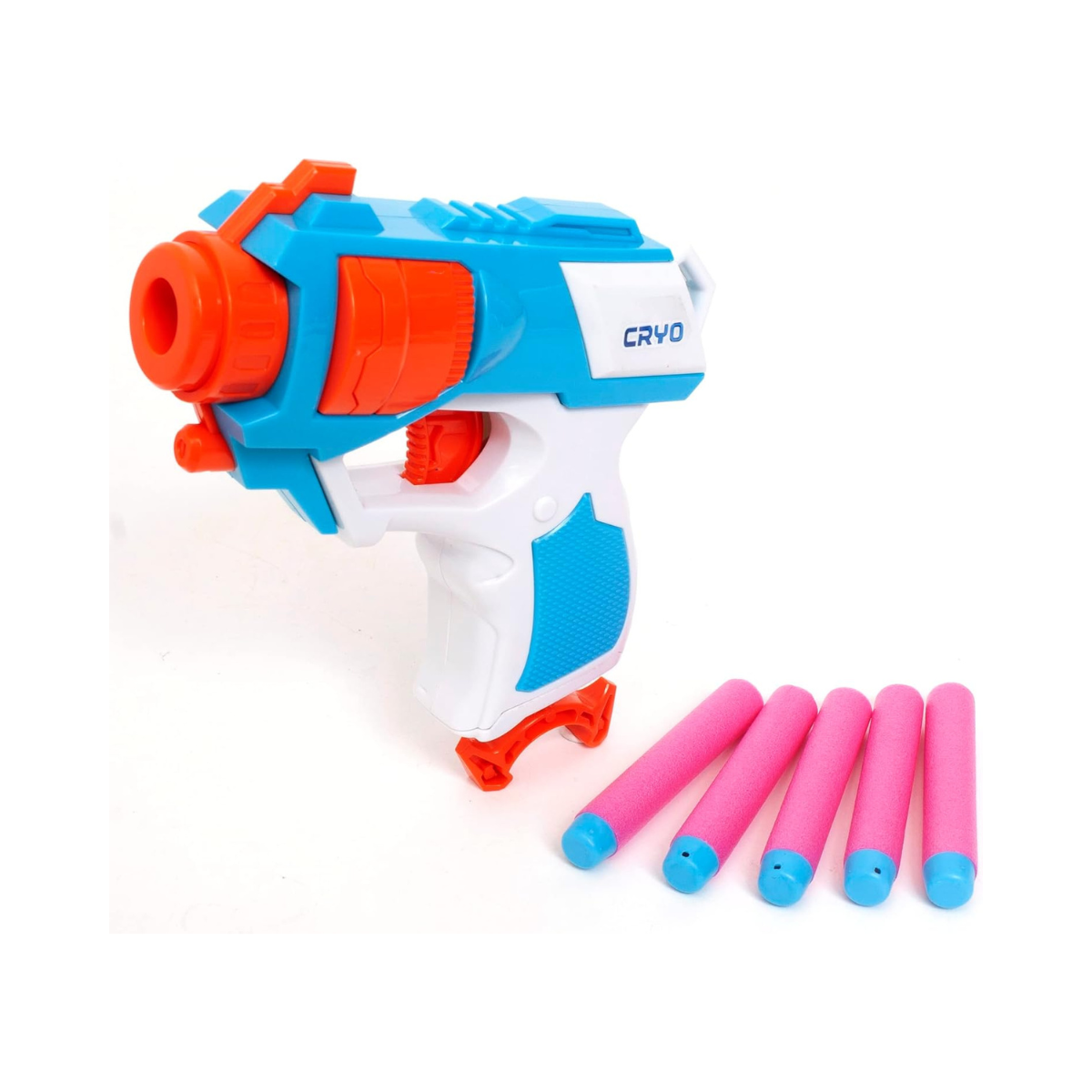 Cryo Agent Lone Wolf Dart Gun, Easy Operation Foam Blaster with Accuracy Sight, Includes 5 Darts, Toy Gun for Kids 8+