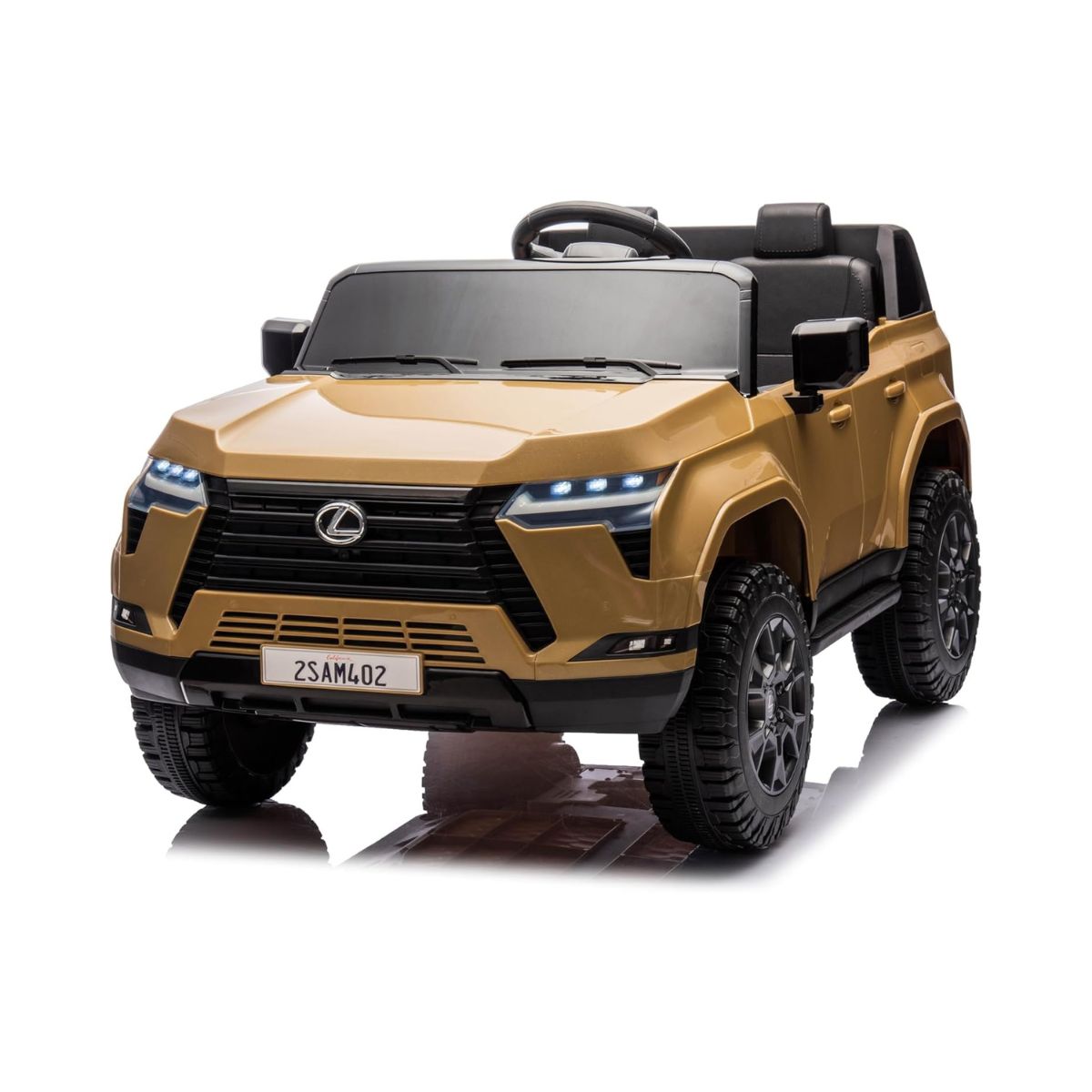 Lovely Baby LB 4002EL Lexus Style Kids Ride-On Car 12V Battery Operated Electric Car with EVA Wheels, LED Lights, Music, Seat Belt, Sit & Drive Vehicle for Boys & Girls 2–6+ Years