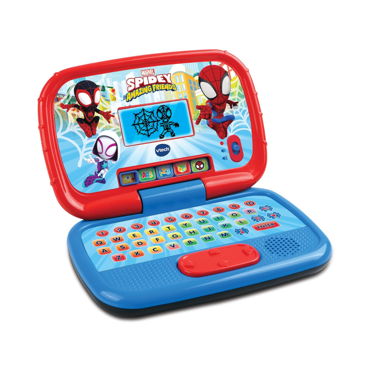 VTech Spidey & His Amazing Friends Learning Laptop – Multicolor Educational Toy for Letters, Words, Numbers & Logic Games, Ages 3+