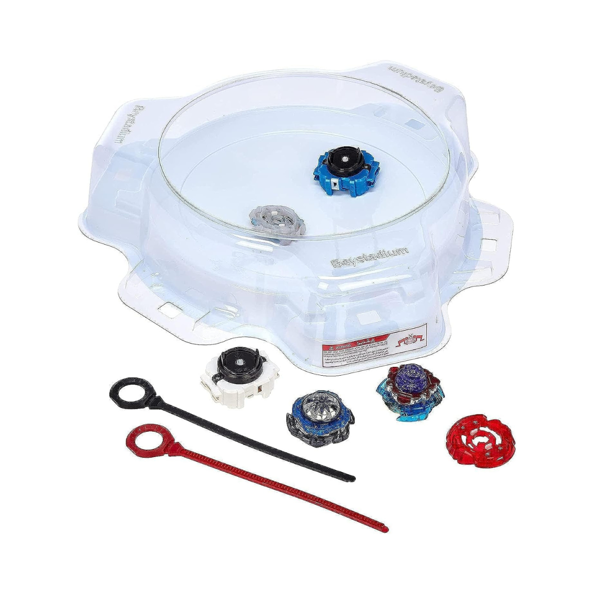 BeyBattle Burst Takara Tomy S4 W1 Rise Battle Set with Stadium, Sword Valtryek V5 and Ace Dragon DX5 Tops, Dual Launchers, Competitive Spinning Top Game for Kids, Ages 8 Years+