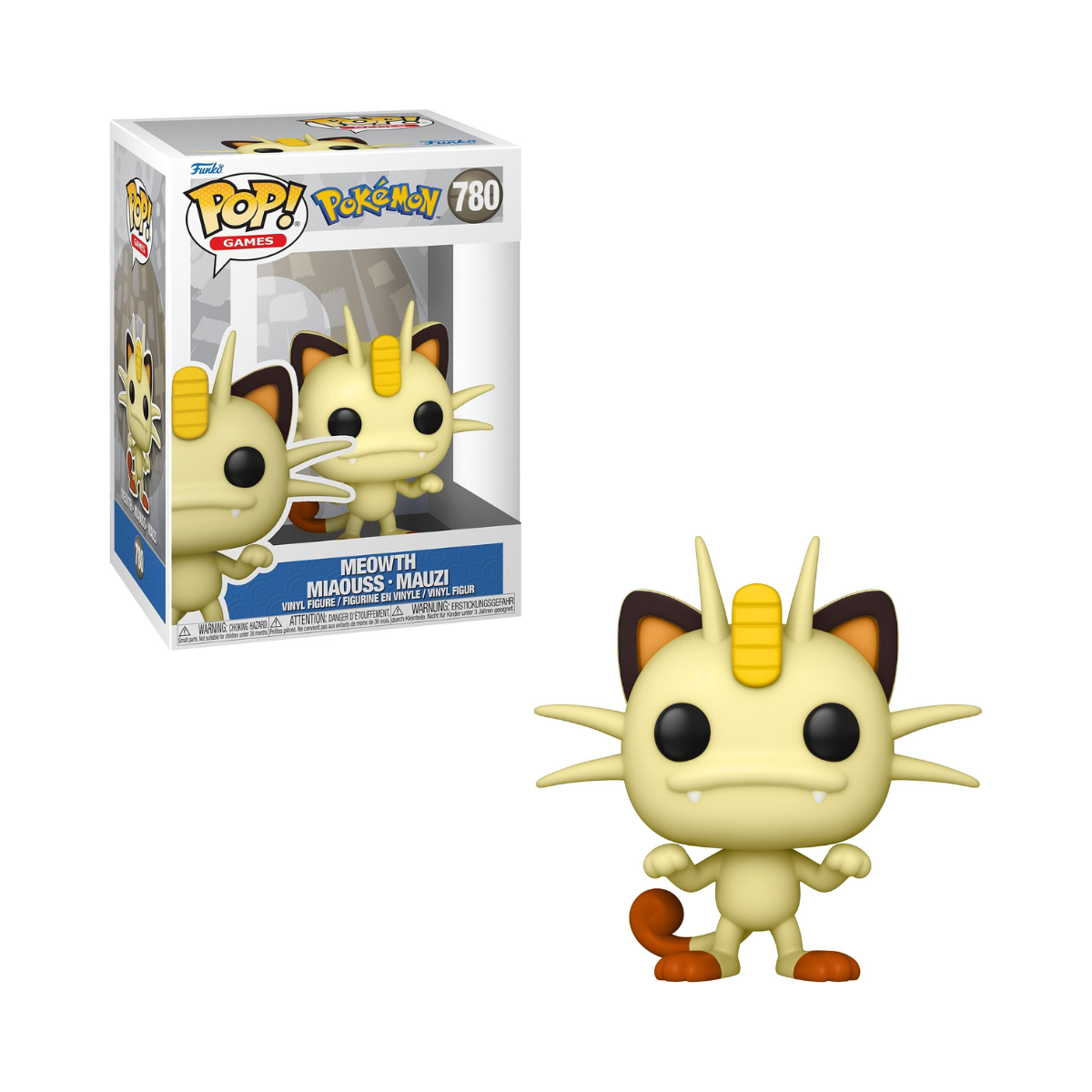 Funko Pop! Games: Pokemon - Meowth - Collectable Vinyl Figure - Gift Idea - Official Merchandise - Toys for Kids & Adults - Video Games Fans - Model Figure for Collectors and Display