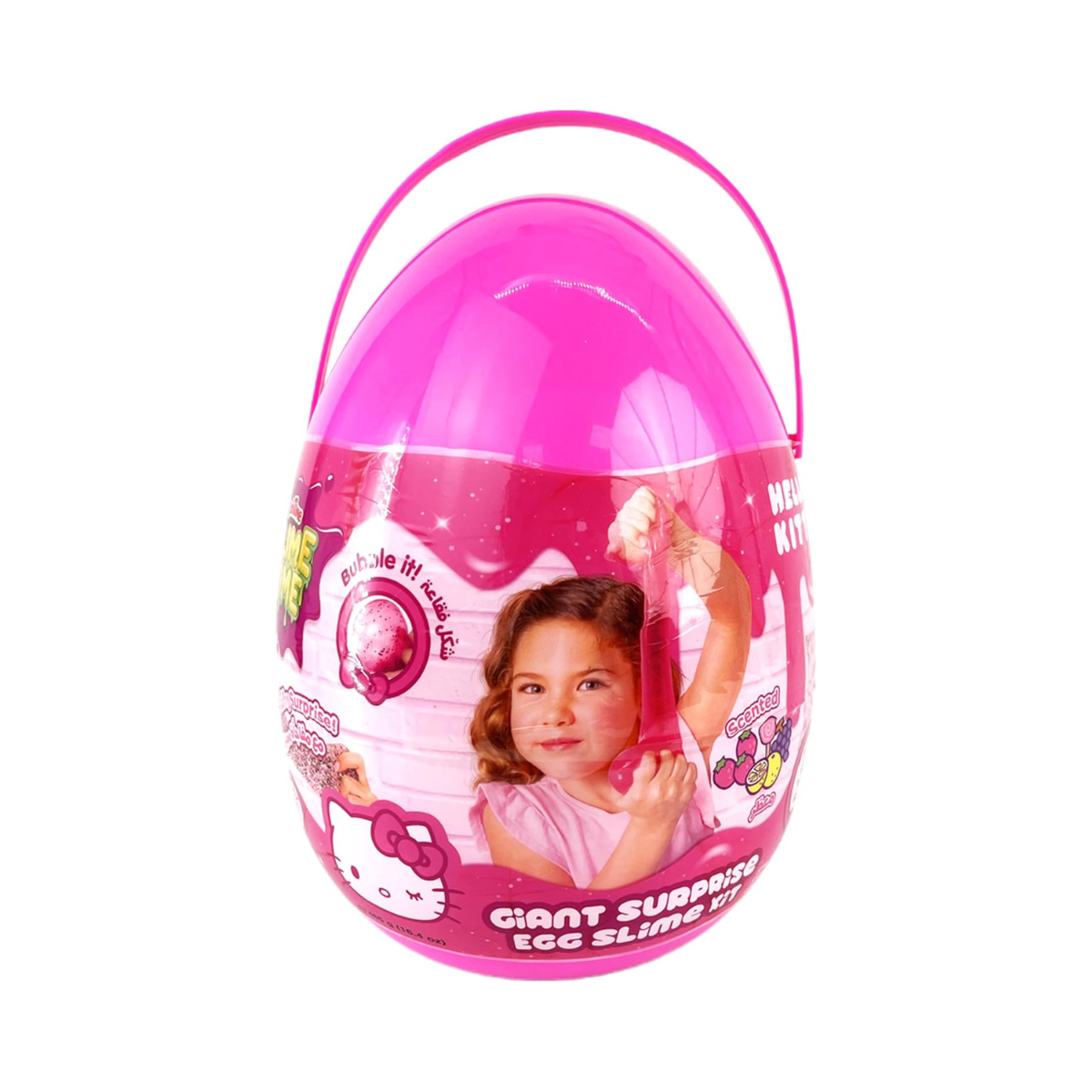 SlimeTime Hello Kitty Giant Surprise Egg Slime Kit, Soft Putty Slime Toy, Stress Relief & Sensory Play, Ages 3+