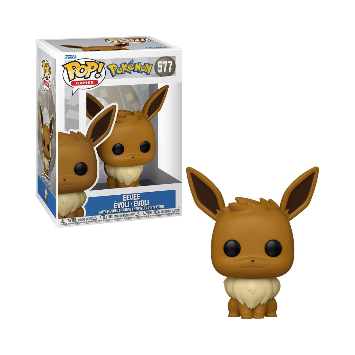 Funko Pop! Games: Pokemon - Eevee - Collectable Vinyl Figure - Gift Idea - Official Merchandise - Toys for Kids & Adults - Video Games Fans - Model Figure for Collectors and Display