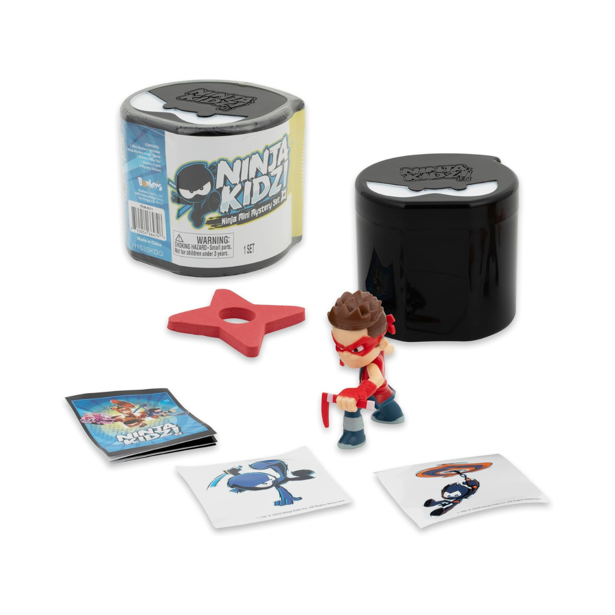 Ninja Kidz Mini Mystery Set – Officially Licensed Action Figures, Comics & Stickers, Ages 3+