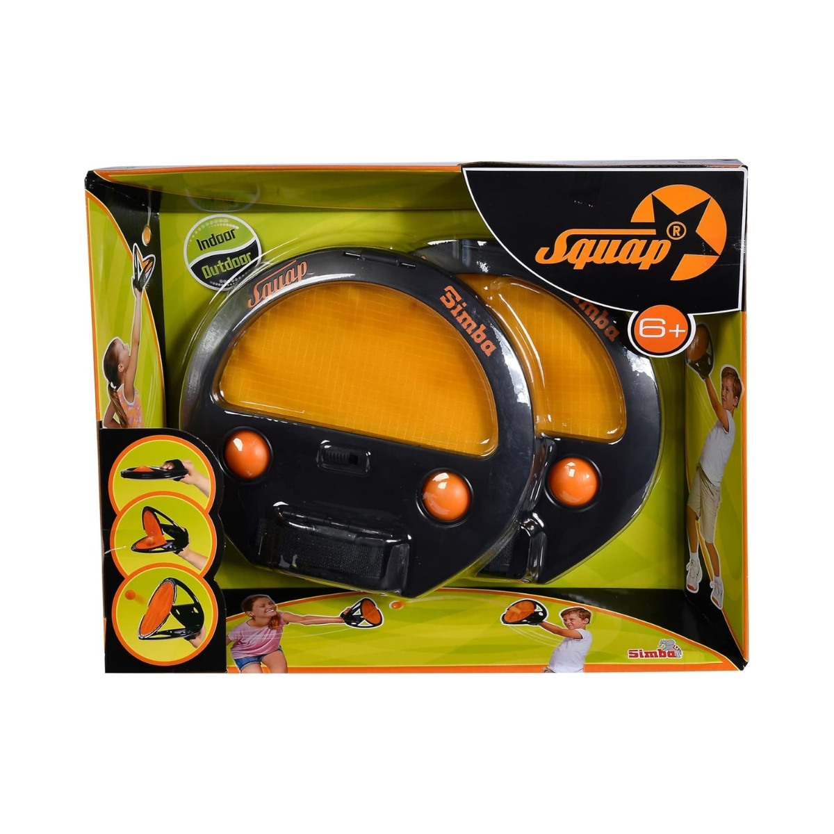 Simba Squap Catch Ball Game for Kids, Hand-Eye Coordination Outdoor & Indoor Skill Toy, Motor Skills Training Game, Ages 3+