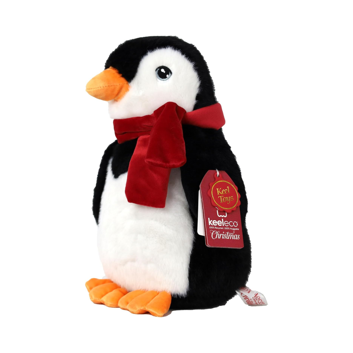 Keeleco Penguin Christmas 25cm, Plush, Cuddle Toys for Kids, Ideal Gift for Babies Toddlers & Adults