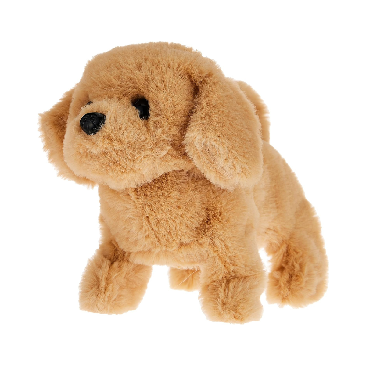 Pugs At Play Goldie Walking Dog Interactive Plush Toy with Bark Sound and Wagging Tail for Kids Ages 3 to 6