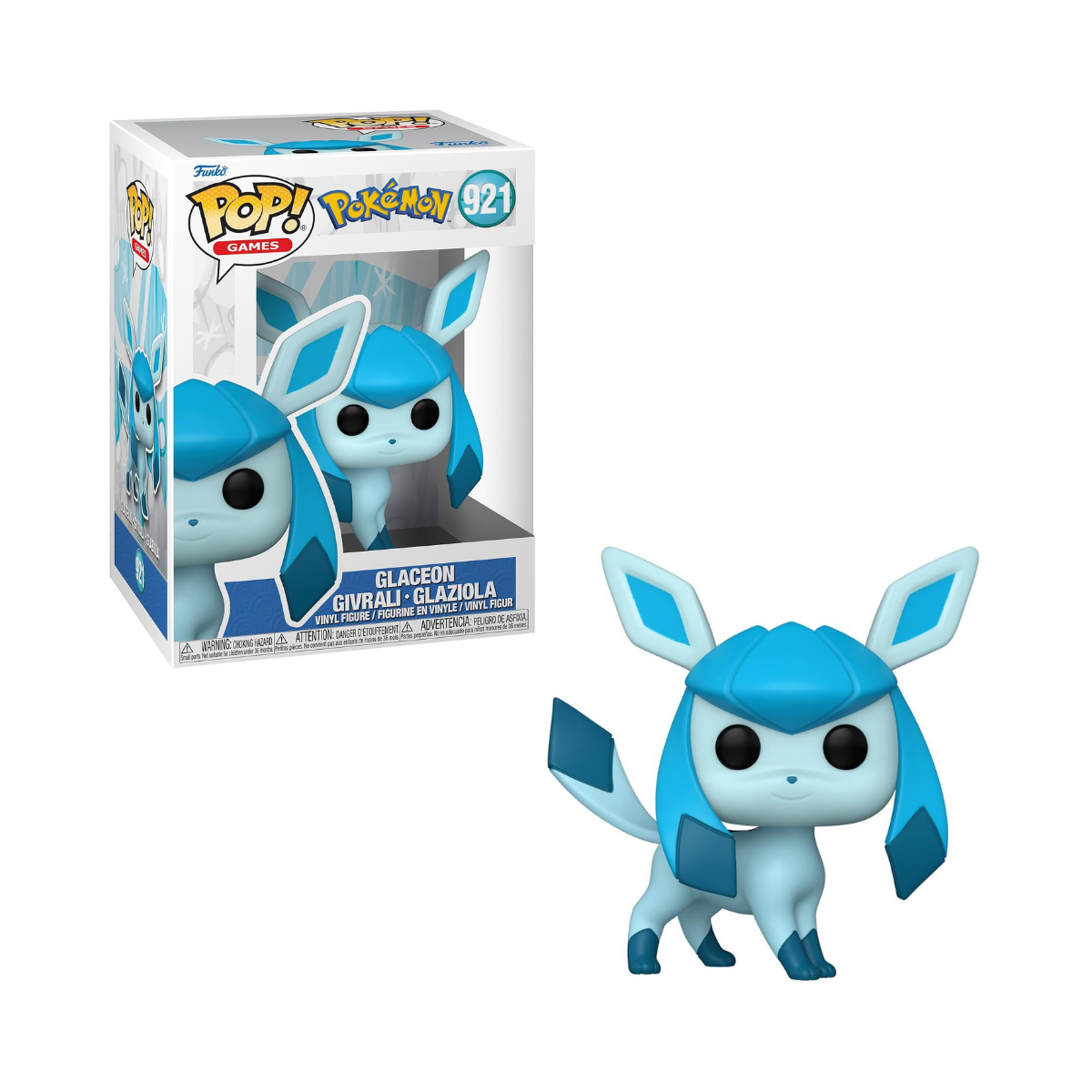 Funko Pop! Games: Pokemon - Glaceon - Collectable Vinyl Figure - Gift Idea - Official Merchandise - Toys for Kids & Adults - Video Games Fans - Model Figure for Collectors and Display