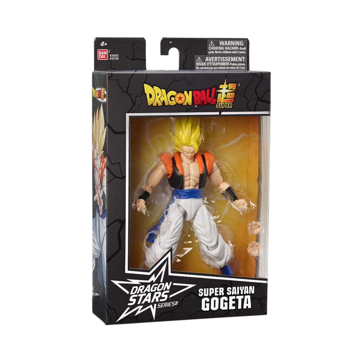 BANDAI Dragon Ball Super Dragon Stars Super Saiyan Gogeta Action Figure 17 cm, Anime Collectible with 15+ Points of Articulation, Interchangeable Hands, Manga-Inspired Packaging