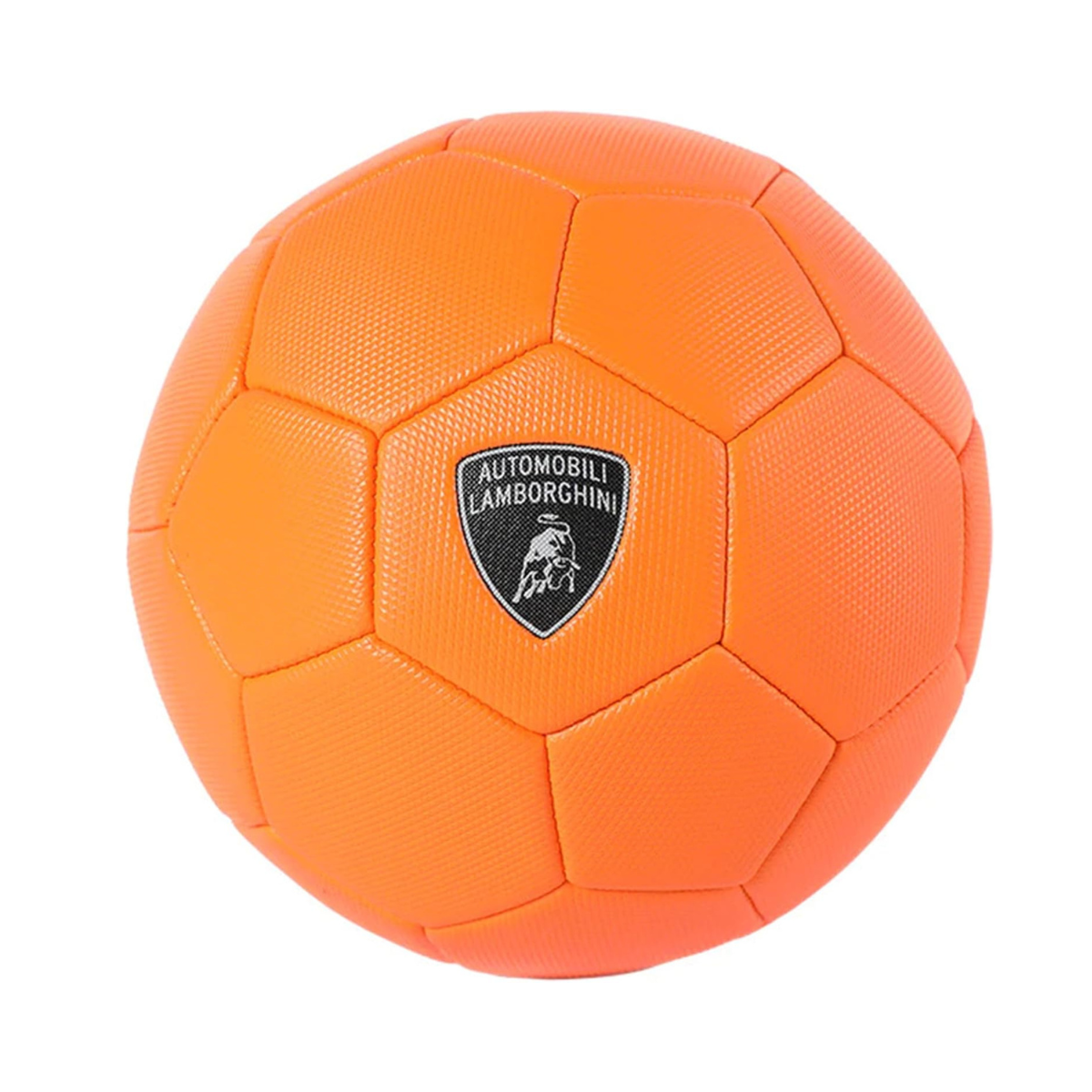 Lamborghini #3 Machine Sewing PVC Soccer Ball, Orange, Size 3, Durable Sports Ball, Ages 3+
