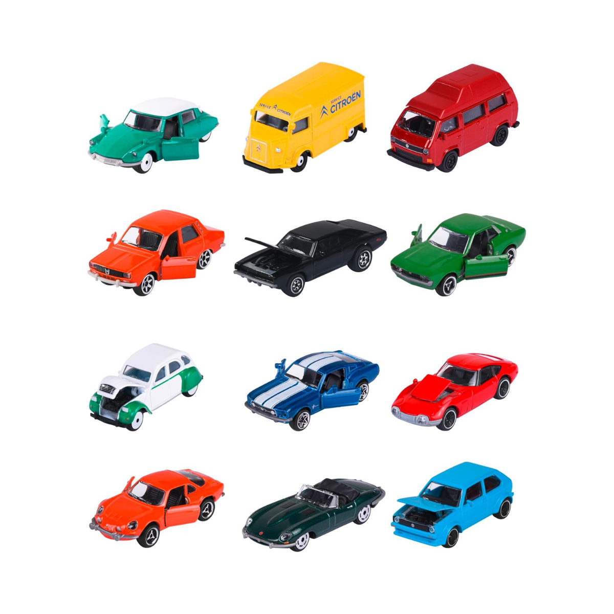 Majorette Citroën 2CV Charleston, Die Cast Toy Car, 1:64 Scale, 3 Inch Collectible Vehicle, Push Car Toy, Kids and Collectors, Ages 3+