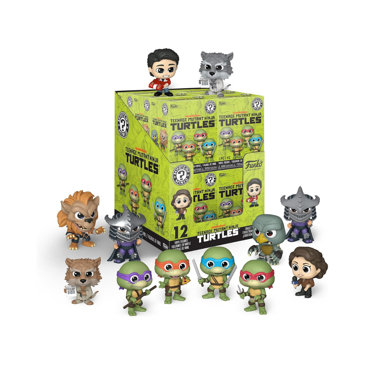 Funko Mystery Mini: Teenage Mutant Ninja Turtles - Keno - 1 Of 6 to Collect - Styles Vary - TMNT 2 (1991) - Collectable Vinyl Figure - Gift Idea - Official Merchandise - Toys for Kids & Adults