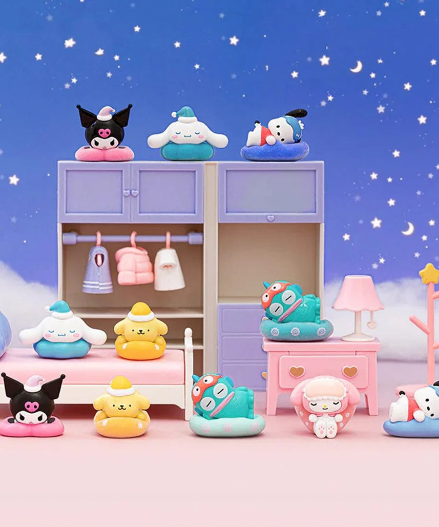 مجموعة مويتش سانريو سويت دريمز، صندوق تجميعي، شخصيات قابلة للتجميع، مجموعة ألعاب قابلة للبناء بنفسك، مكونة من 6 شخصيات (سينامورول، كورومي، ماي ميلودي، بوتشاكو، بومبومبورين، هانجيودون)، مناسبة للأعمار من 6 سنوات فما فوق، مقتنيات وشخصيات