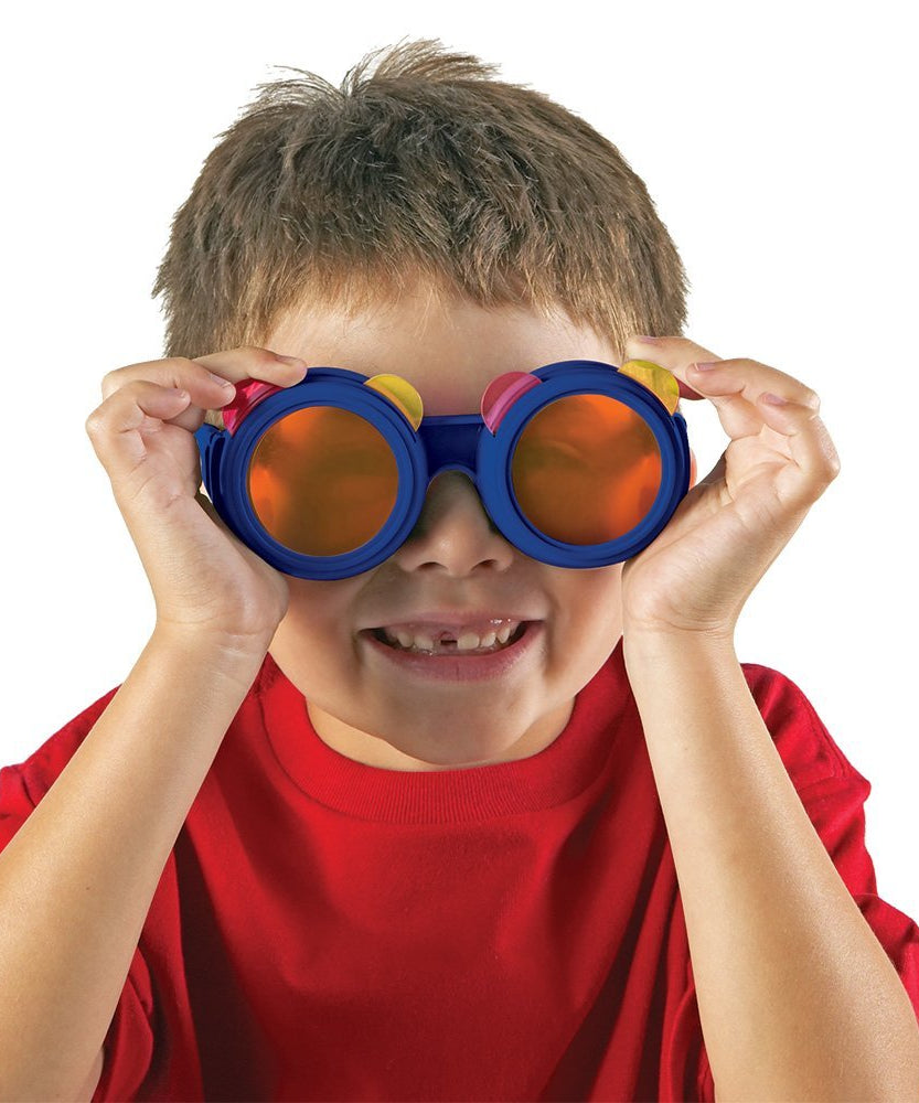 موارد تعليمية - نظارات خلط الألوان للعلوم الأساسية، استكشف الألوان الأساسية والثانوية، متعة الكالييدوسكوب مع 8 عدسات، للأعمار من 3 سنوات فما فوق