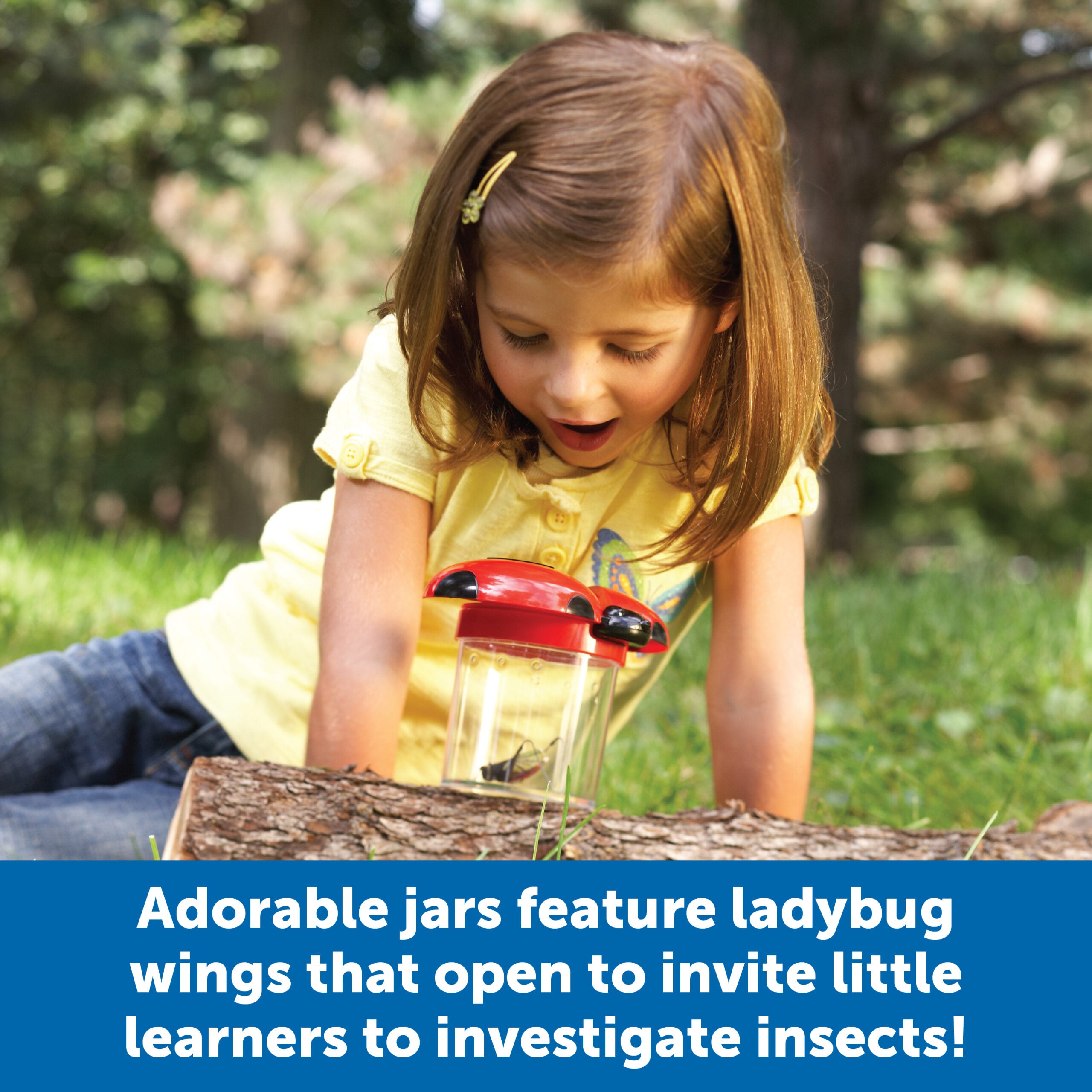 موارد التعلم - مرطبانات جامبو للحشرات (صندوق من 6)، مرطبانات مراقبة مكبرة مع فتحات تهوية لاستكشاف العلوم العملي، للأعمار من 3 سنوات فما فوق