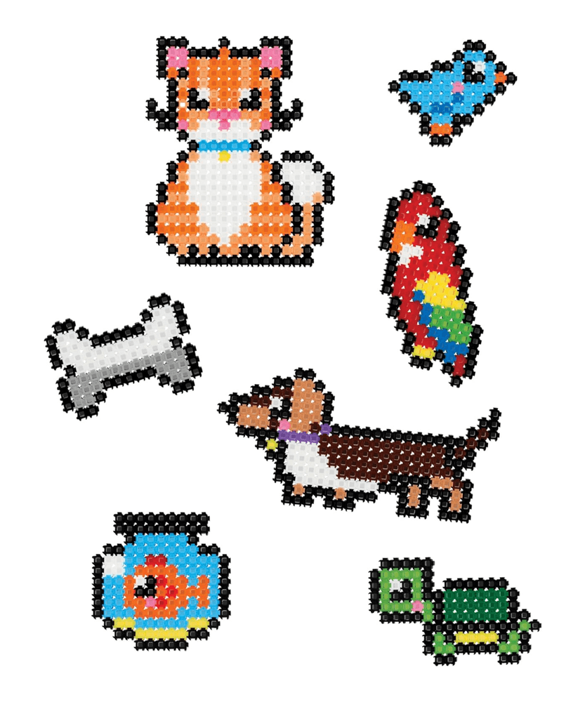 خيارات الشخصيات Simbrix Connect & Wow Playful Pets Starter Pack مع أكثر من 1000 بريكس، لعبة بناء ثنائية وثلاثية الأبعاد للفنون والحرف البكسلية، لعبة بناء STEAM إبداعية وخيالية للأولاد والبنات من سن 5 سنوات فما فوق