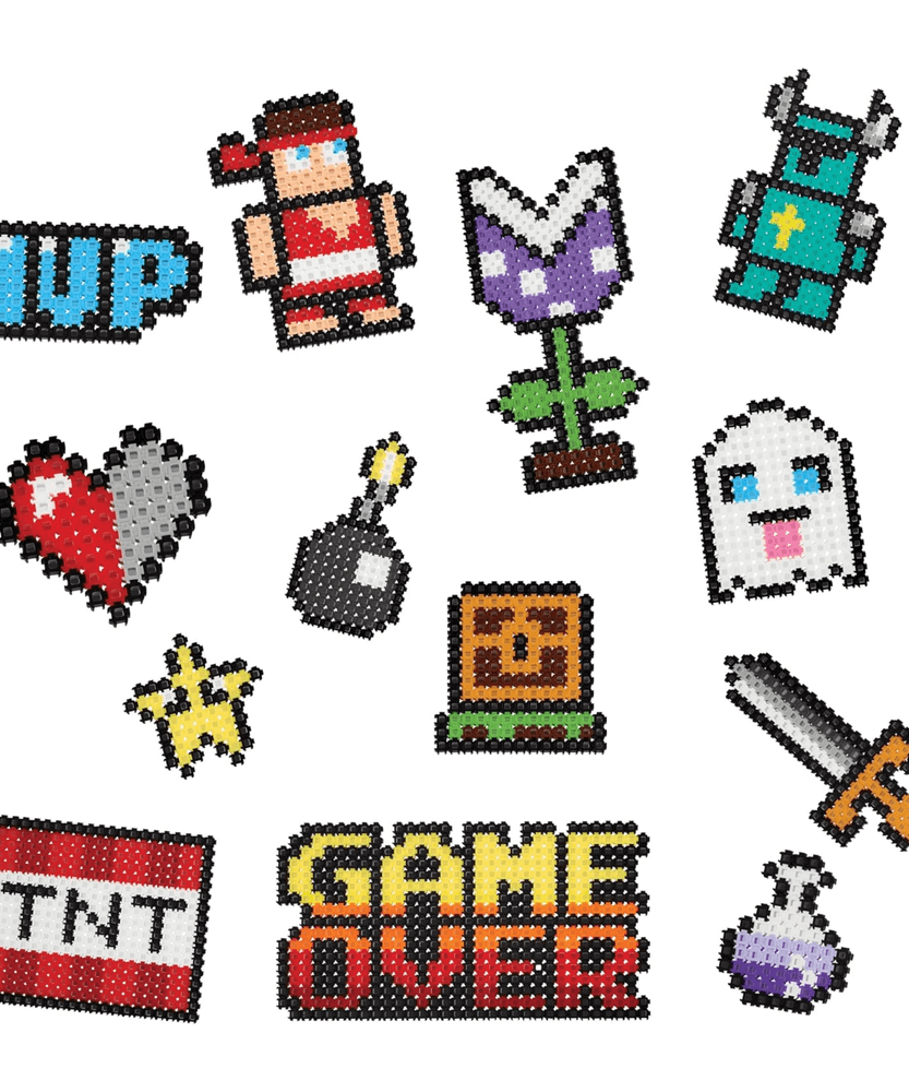 خيارات الشخصيات Simbrix Connect & Wow Game On Pack مع أكثر من 2500 بريكس، لعبة بناء Pixel Arts and Crafts ثنائية وثلاثية الأبعاد، لعبة بناء STEAM إبداعية وخيالية للأولاد والبنات من سن 5 سنوات فما فوق