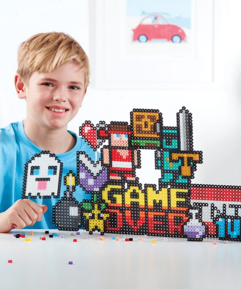 خيارات الشخصيات Simbrix Connect & Wow Game On Pack مع أكثر من 2500 بريكس، لعبة بناء Pixel Arts and Crafts ثنائية وثلاثية الأبعاد، لعبة بناء STEAM إبداعية وخيالية للأولاد والبنات من سن 5 سنوات فما فوق