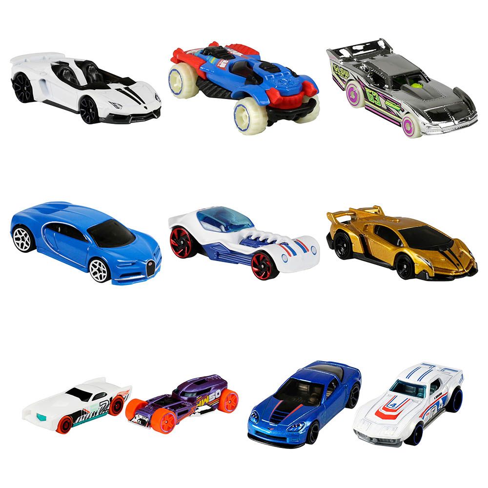 Hot Wheels 2-Pack Die-Cast Cars, 1:64 Scale Vehicles, Instant Starter Collection for Racing and Collecting, Styles May Vary