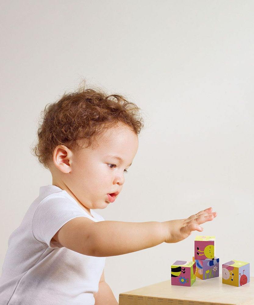 لعبة مكعبات فيجا وايلد أنيملز، 6 جوانب، 2×2، خشبية من مونتيسوري، تنمي المهارات الحسية والإدراكية والحركية الدقيقة، لعبة تعليمية للأطفال غير سامة وصديقة للبيئة، مناسبة للأولاد والبنات من عمر سنتين فما فوق