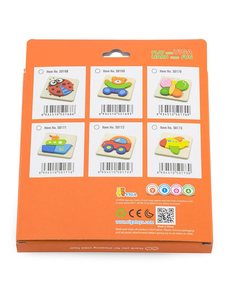 لعبة فيجا بير، أحجية مكعبات من 4 قطع، لعبة مونتيسوري الخشبية، تنمي المهارات الحسية والإدراكية والحركية الدقيقة، لعبة تعليمية للأطفال غير سامة وصديقة للبيئة، مناسبة للأولاد والبنات من سن 18 شهرًا فما فوق