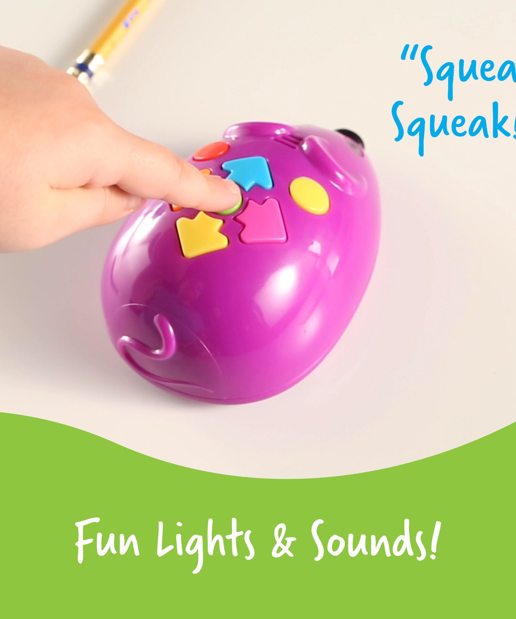 Learning Resources Code & Go Robot Mouse, Early STEM Coding Set for Kids Ages 4+, Hands-On Learning with Jack the Robot Mouse