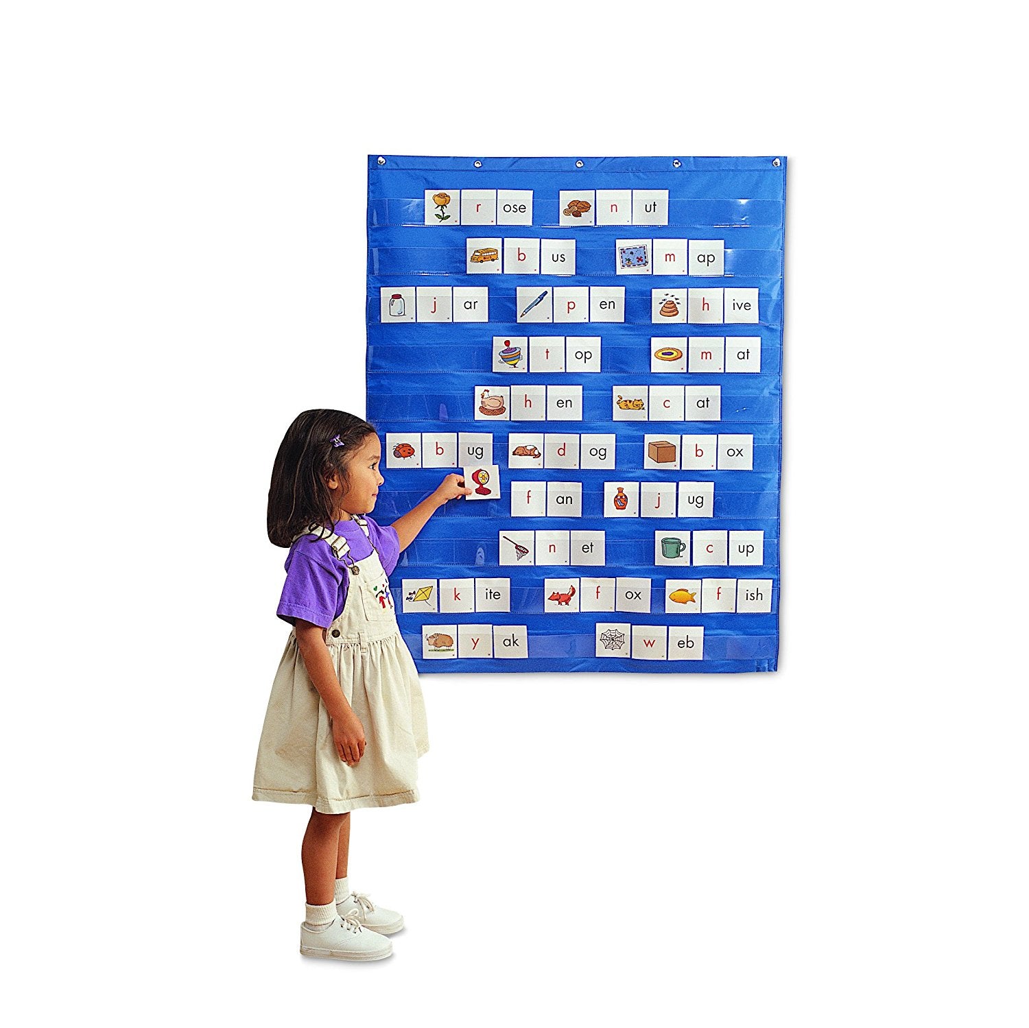 مخطط جيب قياسي من Learning Resources، 10 جيوب أفقية، جيب تخزين كبير، يتضمن دليل الأنشطة، يمكن تثبيته على الحائط أو الحامل، مثالي لإطار عمل Read Write Inc.