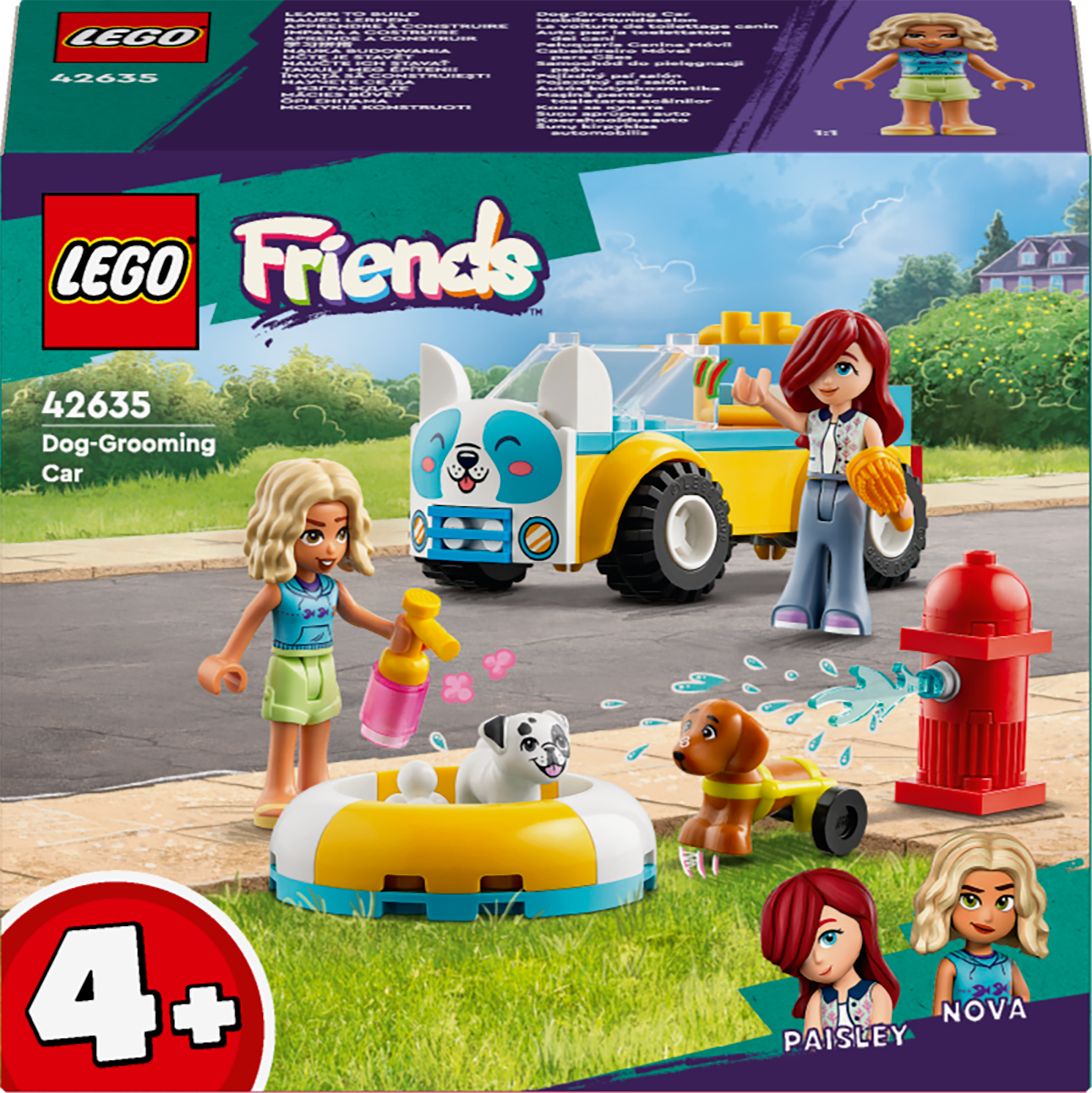 LEGO Friends 42635 Dog Grooming Car for Girls 4+ Pet Care Vehicle Building Toy Easy Creative Starter Playset